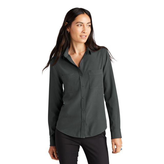 Mercer+Mettle™ Women's Stretch Crepe Long Sleeve Camp MM2013