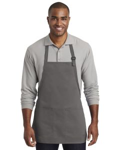 Port Authority® Medium-Length Two-Pocket Bib Apron