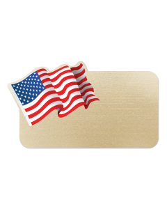 Proud American Badge-Gold