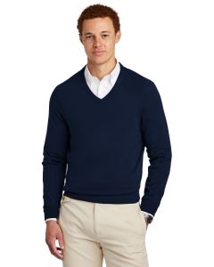 Brooks Brothers® Cotton Stretch V-Neck Sweater