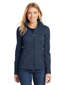 Port Authority® Ladies Digi Stripe Fleece Jacket