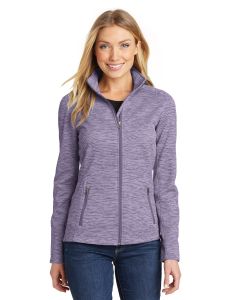 Port Authority® Ladies Digi Stripe Fleece Jacket