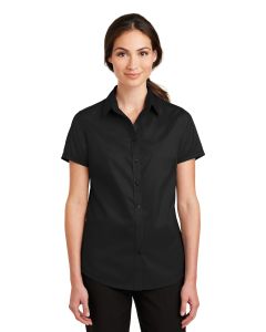 Port Authority® Ladies Short Sleeve SuperPro ™  Twill Shirt