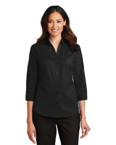 Port Authority® Ladies 3/4-Sleeve SuperPro ™  Twill Shirt