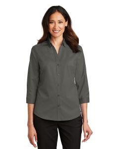 Port Authority® Ladies 3/4-Sleeve SuperPro ™  Twill Shirt