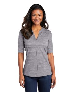 Port Authority Ladies Stretch Heather Open Neck Top