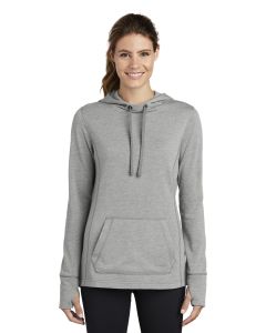 Sport-Tek® Ladies PosiCharge  ®  Tri-Blend Wicking Fleece Hooded Pullover