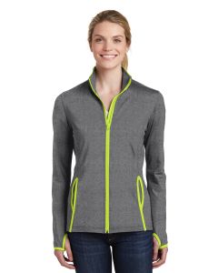 Sport-Tek® Ladies Sport-Wick ®  Stretch Contrast Full-Zip Jacket