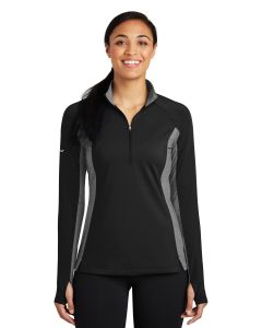 Sport-Tek® Ladies Sport-Wick ®  Stretch Contrast 1/2-Zip Pullover