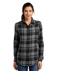 Port Authority® Ladies Plaid Flannel Tunic