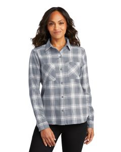 Port Authority® Ladies Plaid Flannel Shirt