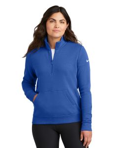 Nike® Ladies Club Fleece Sleeve Swoosh 1/2-Zip