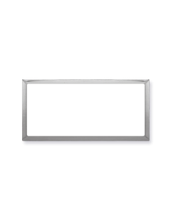 PRO-REC-Silver Frame, White Plate