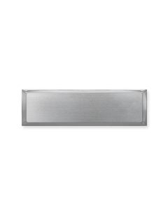 Slim Pro Name Badge - Silver Frame with Silver Plate