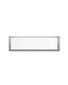 Slim Pro Name Badge - Silver Frame with White Plate