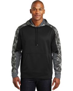 Sport-Tek® Sport-Wick ®  Mineral Freeze Fleece Colorblock Hooded Pullover