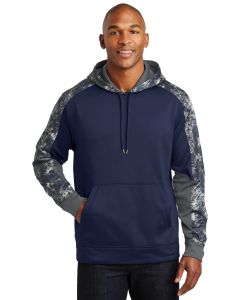Sport-Tek® Sport-Wick ®  Mineral Freeze Fleece Colorblock Hooded Pullover